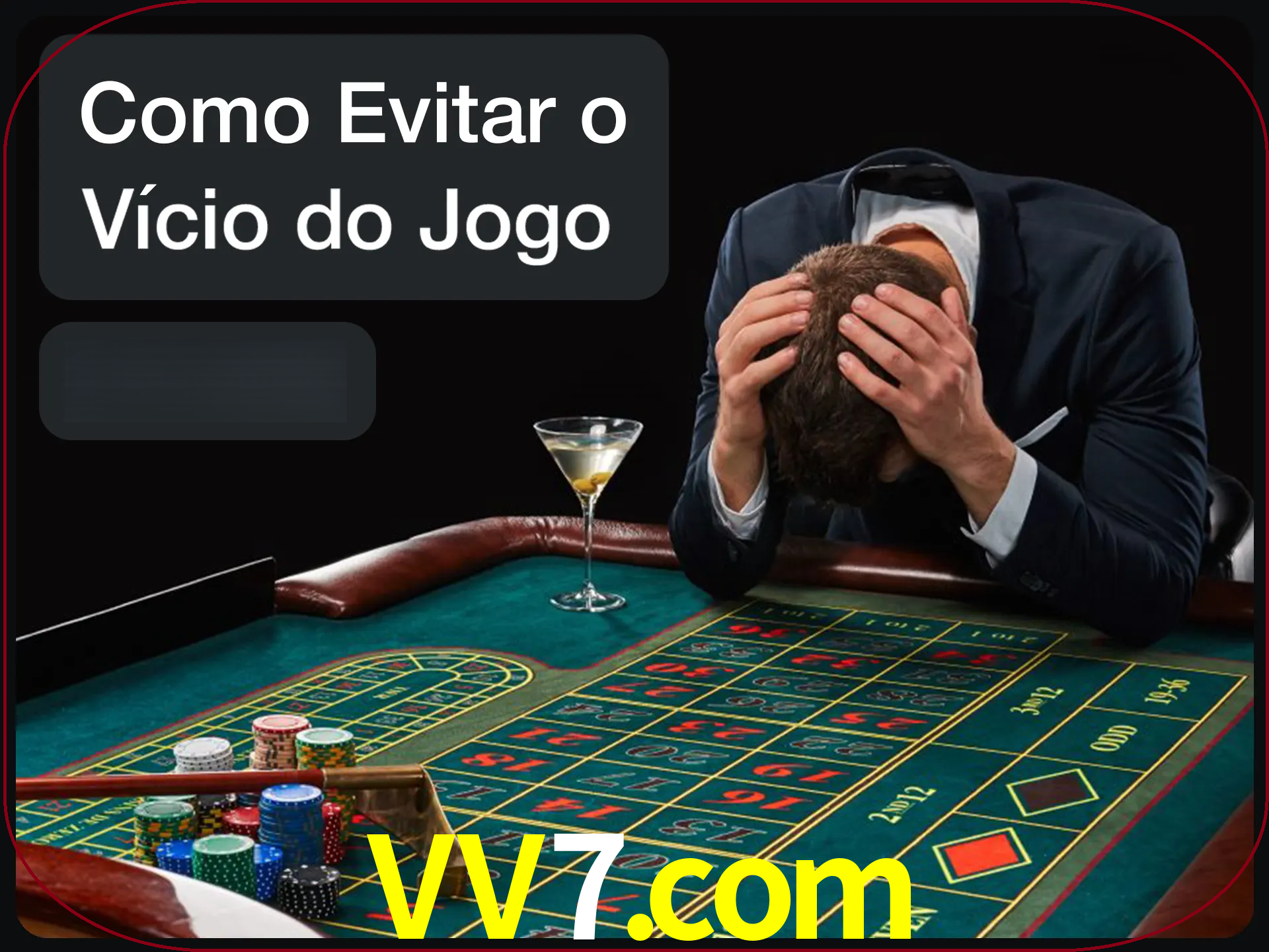 Você é responsável por cada uma de suas apostas.
